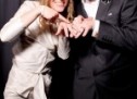 Real wedding: Green and chocolate love bird wedding